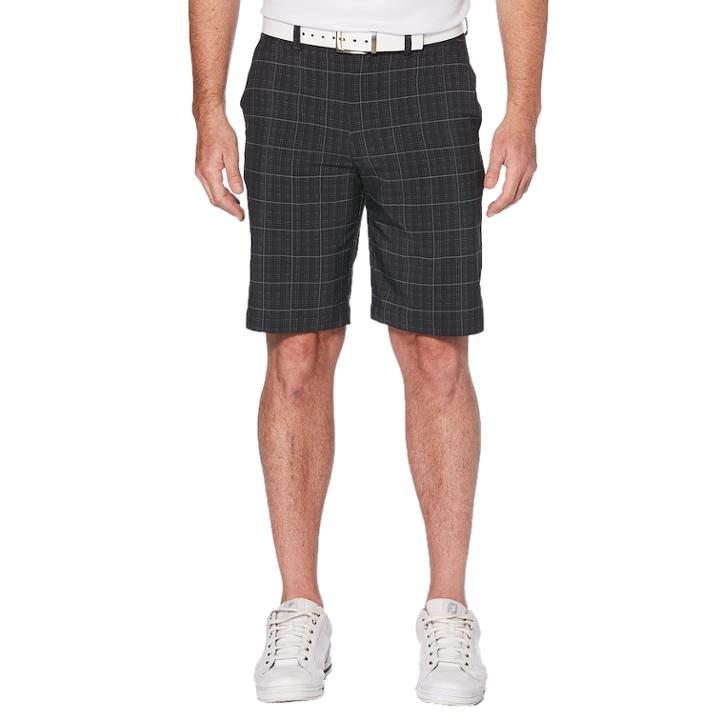 Men's Grand Slam Regular-fit Mini-grid Stretch Performance Golf Shorts, Size: 42, Oxford