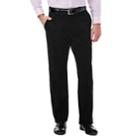Men's Haggar Expandomatic Stretch Classic-fit Casual Pants, Size: 38x34, Black