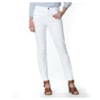 Petite Chaps Crop Skinny Jeans, Women's, Size: 12 Petite, White