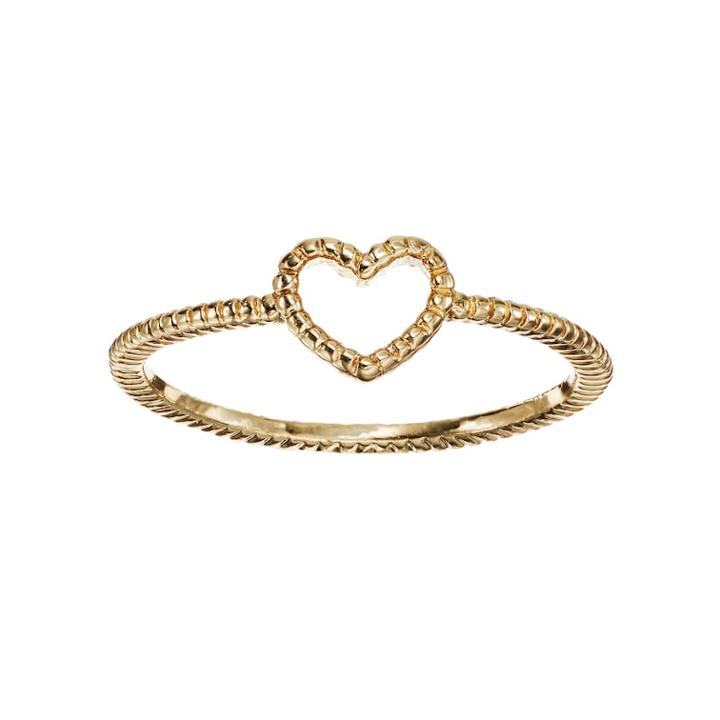 Lc Lauren Conrad Textured Heart Midi Ring, Women's, Size: 7, Gold