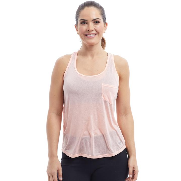 Women's Marika Game On Racerback Tank, Size: Large, Lt Orange