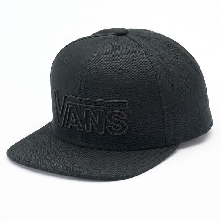 Adult Vans V Snapback Cap, Black