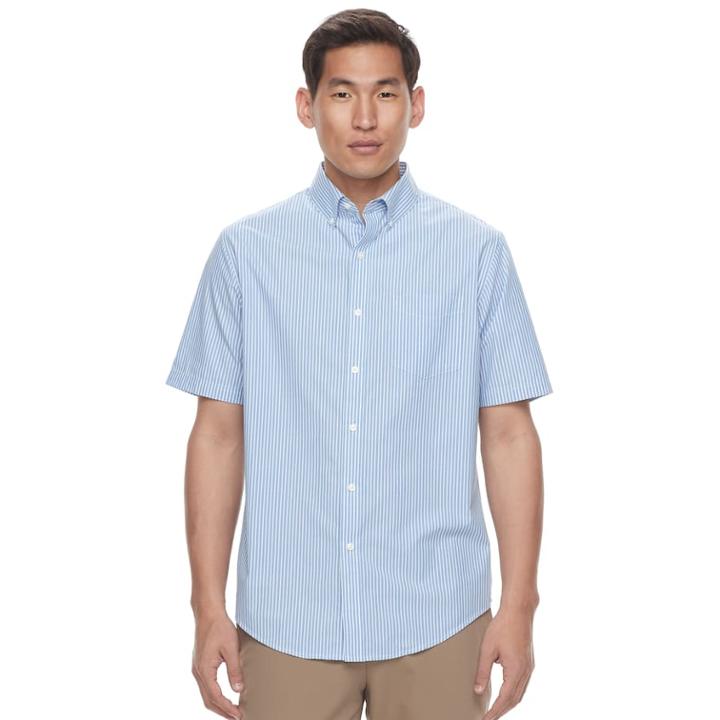 Men's Croft & Barrow&reg; Classic-fit Easy-care Button-down Shirt, Size: Xl, Blue (navy)