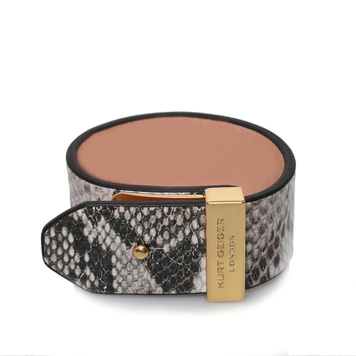 Kurt Geiger London Leather Pin Bar Bracelet