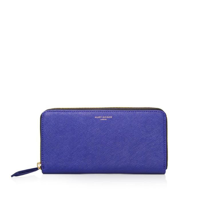 Kurt Geiger London Leather Zip Around Wallet