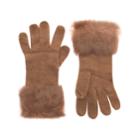 Kurt Geiger London Fur Knitted Gloves