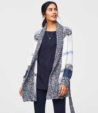 Loft Wintermix Belted Cardigan