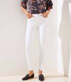 Loft Curvy Slim Pocket Skinny Jeans In White
