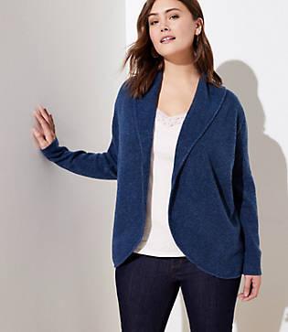 Loft Plus Cozy Open Cardigan