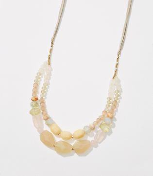 Loft Double Strand Beaded Necklace