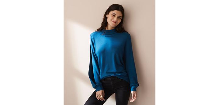 Loft Lou & Grey Zen Bounce Split Sleeve Top