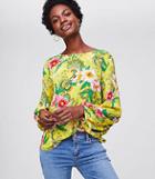 Loft Camellia Garden Fluid Blouse