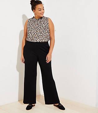 Loft Plus Wide Leg Pull On Pants