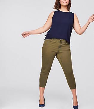 Loft Plus Fresh Cut Skinny Crop Jeans