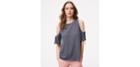 Loft Tie Cold Shoulder Tee