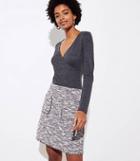 Loft Textured Pocket Shift Skirt