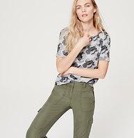Loft Floral Ballet Neck Tee