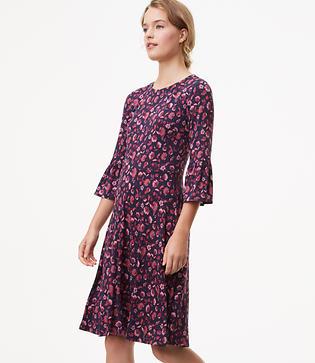 Loft Dahlia Garden Flare Dress