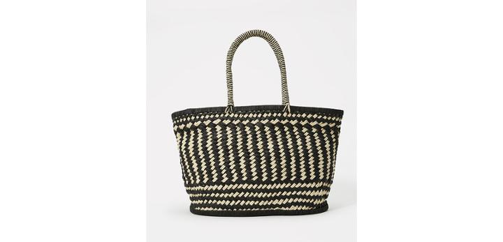 Loft Monochrome Straw Bag