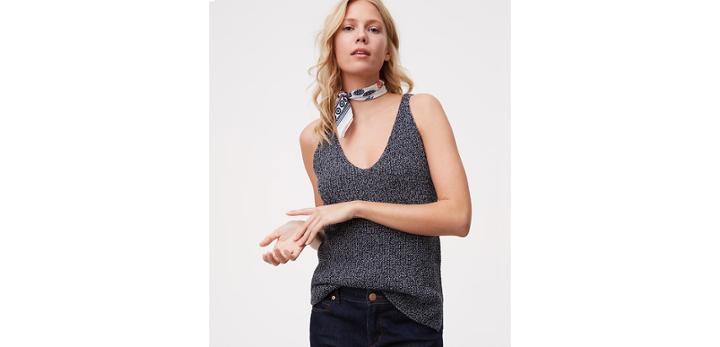 Loft Marled Sweater Cami
