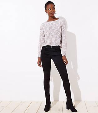 Loft Skinny Jeans In Black