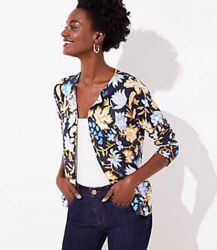 Loft Floral Signature Cardigan