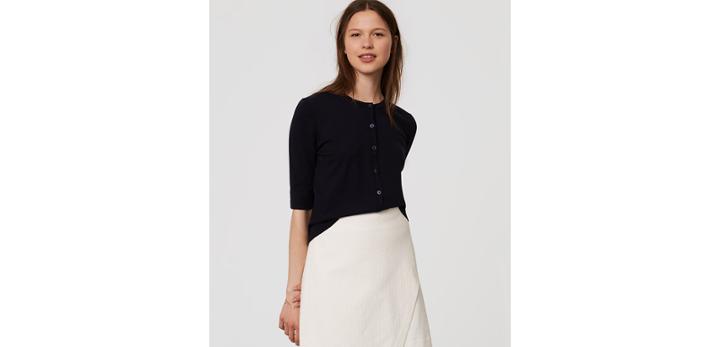 Loft Signature Short Sleeve Cardigan