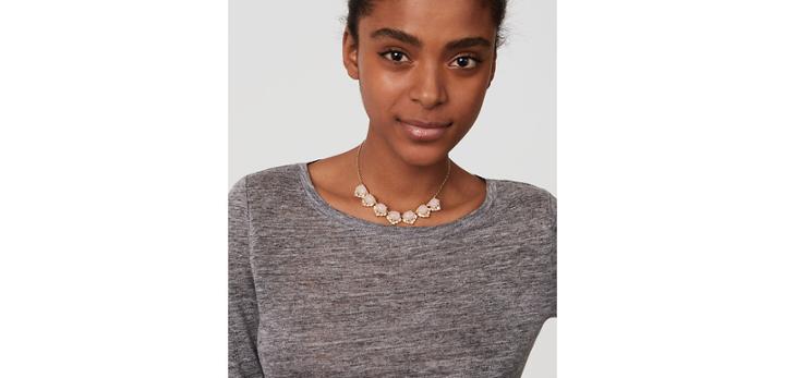 Loft Blush Crystal Necklace