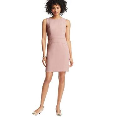 Loft Tall Stretch Crepe Paneled Sheath Dress
