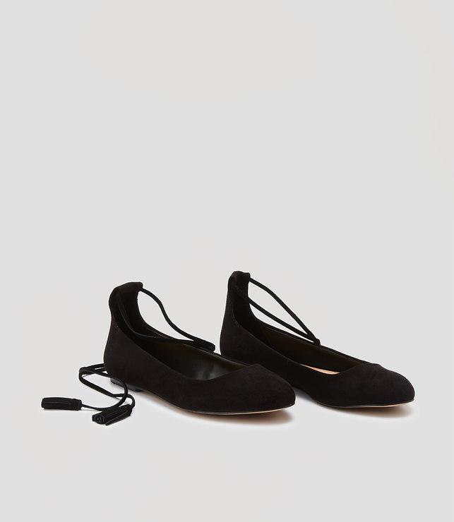 Loft Lace Up Ballet Flats