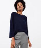 Loft Mixed Media Long Sleeve Tee