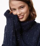 Loft Flecked Relaxed Turtleneck Sweater