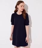 Loft Puff Sleeve Sweatshirt Dress