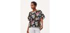 Loft Summer Floral Tiered Sleeve Top