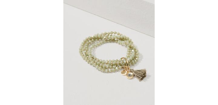 Loft Tassel Multistrand Stretch Bracelet