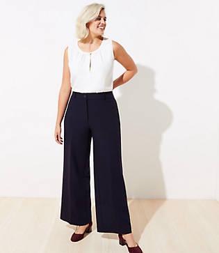 Loft Plus High Waist Wide Leg Pants