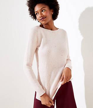 Loft Flecked Boatneck Sweater