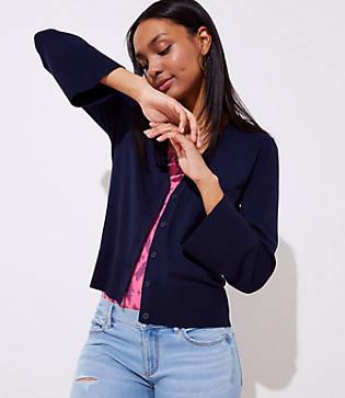 Loft Flare Sleeve Cardigan