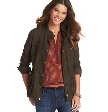 Loft Tall Cotton Canvas Utility Jacket