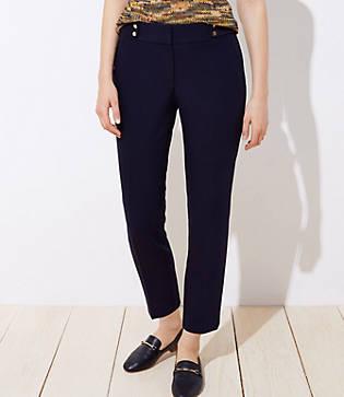 Loft Stud Tab Slim Pencil Pants In Julie Fit