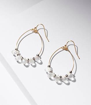 Loft Stone Dangle Loop Drop Earrings