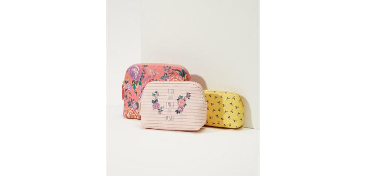 Loft Stop And Smell The Roses Pouch Trio