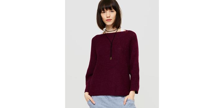 Loft Lou & Grey Abbreviated Sweater