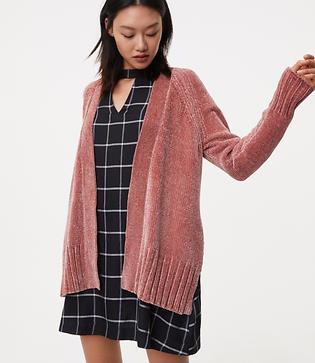 Loft Chenille Open Cardigan