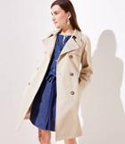 Loft Floral Lined Trench Coat