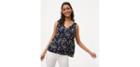 Loft Floral Layered Double V Shell