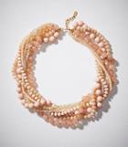 Loft Twisted Multistrand Beaded Necklace