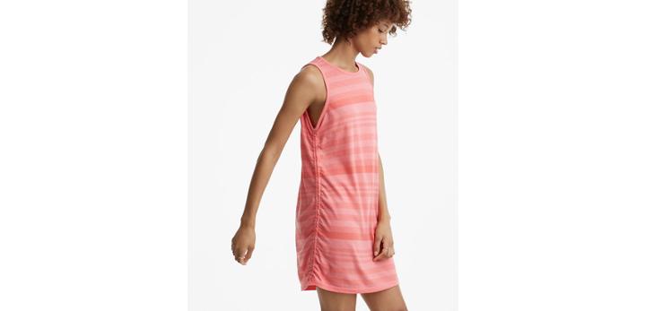 Loft Lou & Grey Stripe Ruched Softserve Cotton Tank Dress
