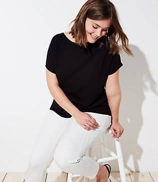 Loft Plus Criss Cross Back Dolman Sweater