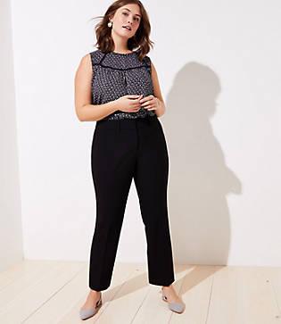 Loft Plus Trousers In Doubleweave